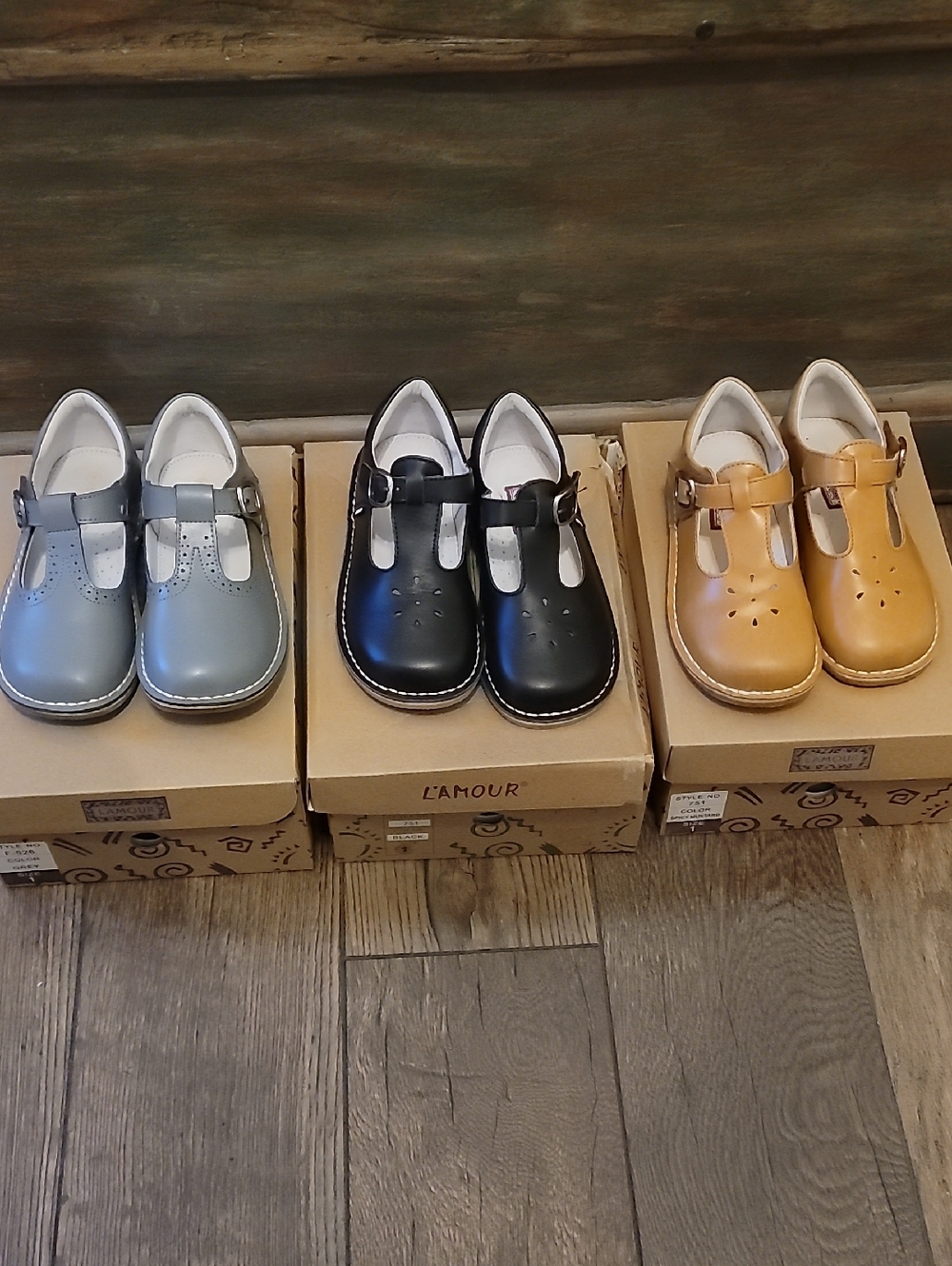 Lot of 3 L'Amour Leather Shoes Size 1